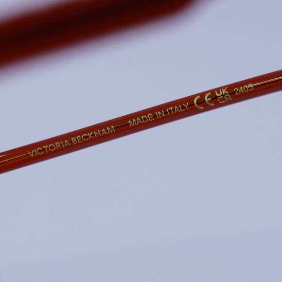 Victoria Beckham VB661S 610 Sunglasses Red Cat Eye Frame, Brown Lenses - Picture 7 of 8